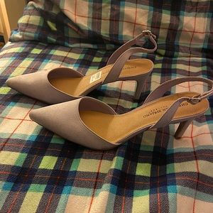 Christian Siriano for Payless lavender sling back heels